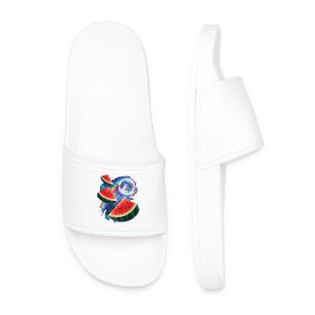 Space Melon Neon Cosmos - Men’s Pool Sliders - white - Front