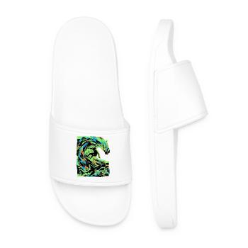 Beach Vacation Surfers - Men’s Pool Sliders - white - Front