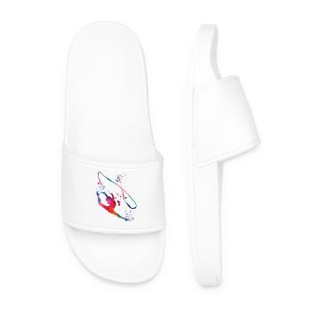 Gymnaste avec fanfare Gymnastique rythmique - Claquettes Homme - blanc - Devant