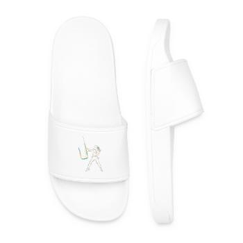 Dessin de boxeur - Claquettes Homme - blanc - Devant