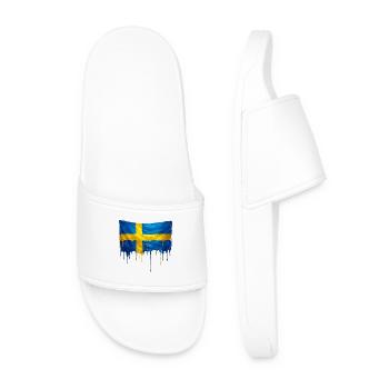 Art de la chute du drapeau suédois - Claquettes Homme - blanc - Devant