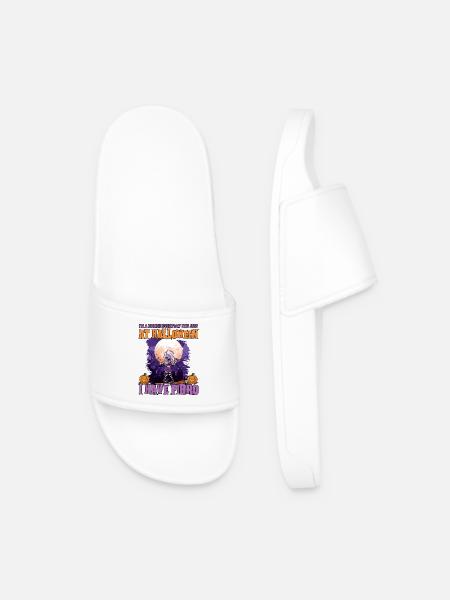 Fibromyalgia Awareness Zombie Everyday Have Fibro - Men’s Pool Sliders - white