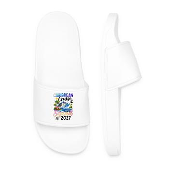 Caribbean Cruise Squad 2027 - Men’s Pool Sliders - white - Front