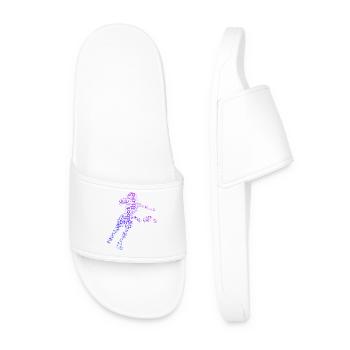 Conception de scène de pickleball pour les fans d’athlètes de pickleball - Claquettes Homme - blanc - Devant