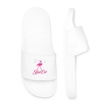 Flamingo Statement - Men’s Pool Sliders - white - Front