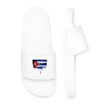 Art de la chute du drapeau cubain - Claquettes Homme - blanc - Devant