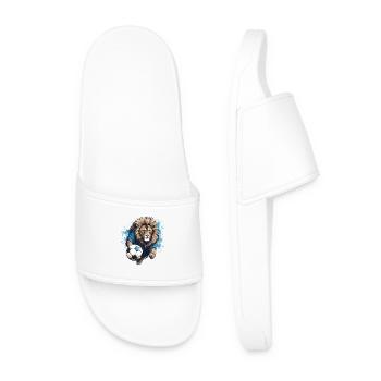 Équipe de football des Lions - Claquettes Homme - blanc - Devant