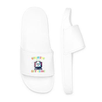 Lama Code Arc-en-Ciel Numérique - Claquettes Homme - blanc - Devant