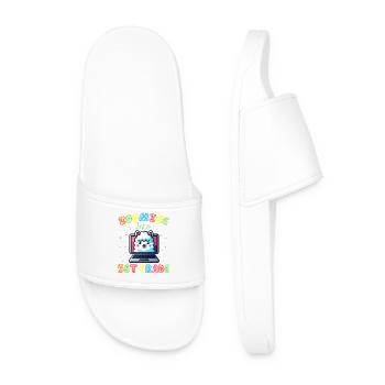 Llama Numérique Arc en Ciel - Claquettes Homme - blanc - Devant