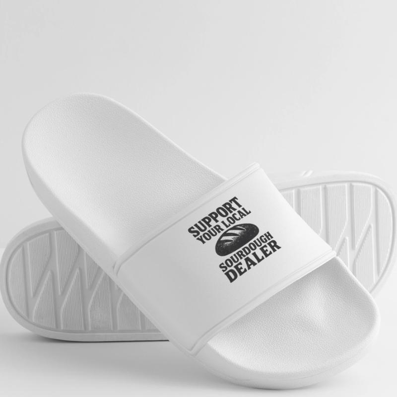 Baking Baker Baker Sourdough Bread Gift Idea Men’s Pool Sliders