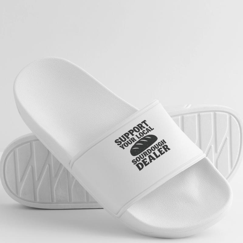 Baking Baker Baker Sourdough Bread Gift Idea Men’s Pool Sliders