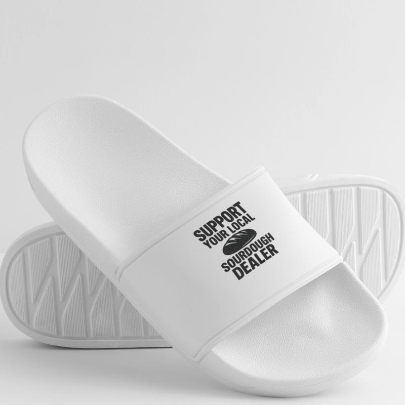 Baking Baker Baker Sourdough Bread Gift Idea Men’s Pool Sliders