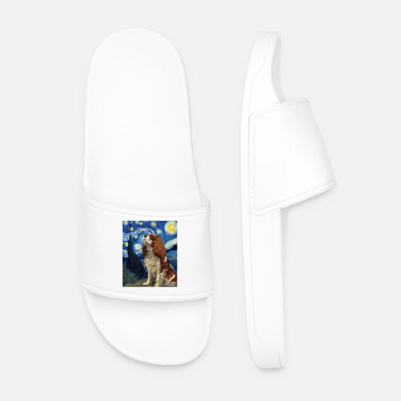 Cavalier King Charles Spaniel - Männer Badelatschen - Weiß