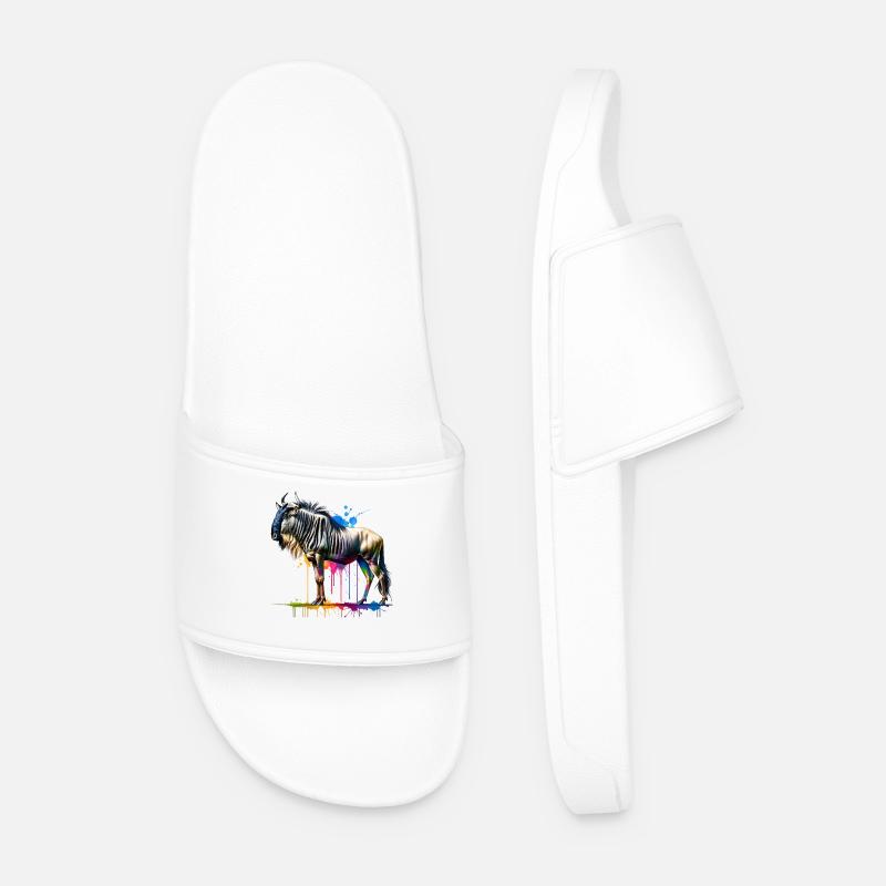 Cadeau GNU - Claquettes Homme - blanc