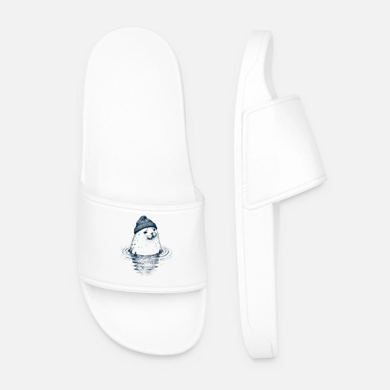 Sceller avec un bouchon - Claquettes Homme - blanc