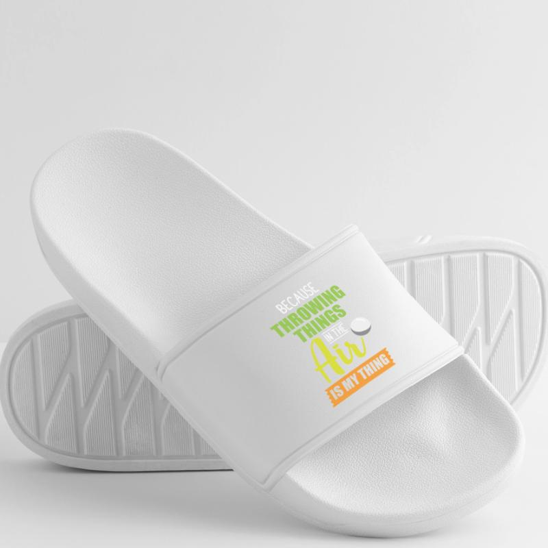 discus throw discus throw discus thrower Men’s Pool Sliders