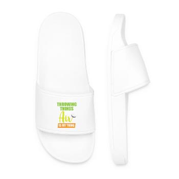 discus throw discus throw discus thrower - Men’s Pool Sliders - white - Front