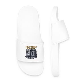 calisthenics workout - Men’s Pool Sliders - white - Front