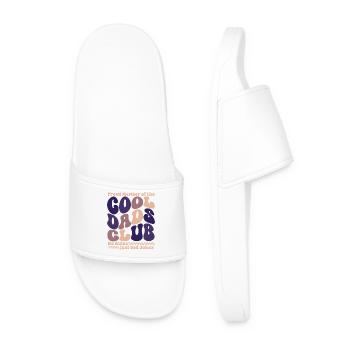 Club des papas cool - Cadeau de la fête des pères des papas - Claquettes Homme - blanc - Devant