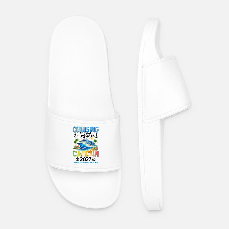 Croisière ensemble Cancún 2027 - Claquettes Homme - blanc