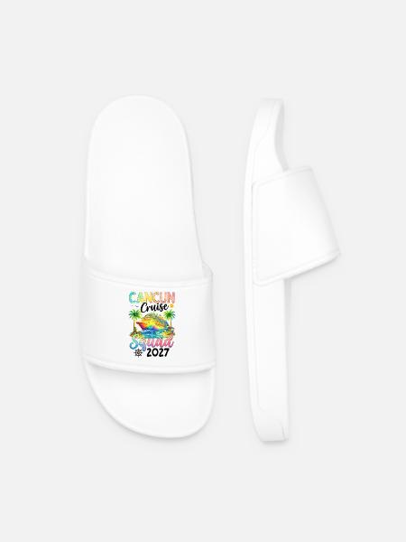 Cancun Cruise Squad 2027 - Men’s Pool Sliders - white