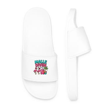 Malle Divas en tournée Fête féminine Flamingo à Majorque - Claquettes Homme - blanc - Devant