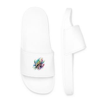 Rune Helmet in Rainbow Fire - Men’s Pool Sliders - white - Front