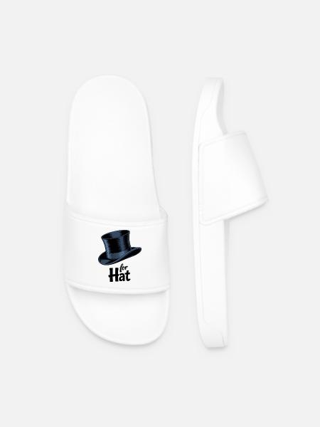 Graphisme magique haut-de-forme - Claquettes Homme - blanc
