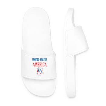 Conception du 250e anniversaire des États-Unis - Claquettes Homme - blanc - Devant
