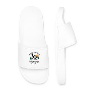 Proud Member Hiking Club Summit - Men’s Pool Sliders - white - Front