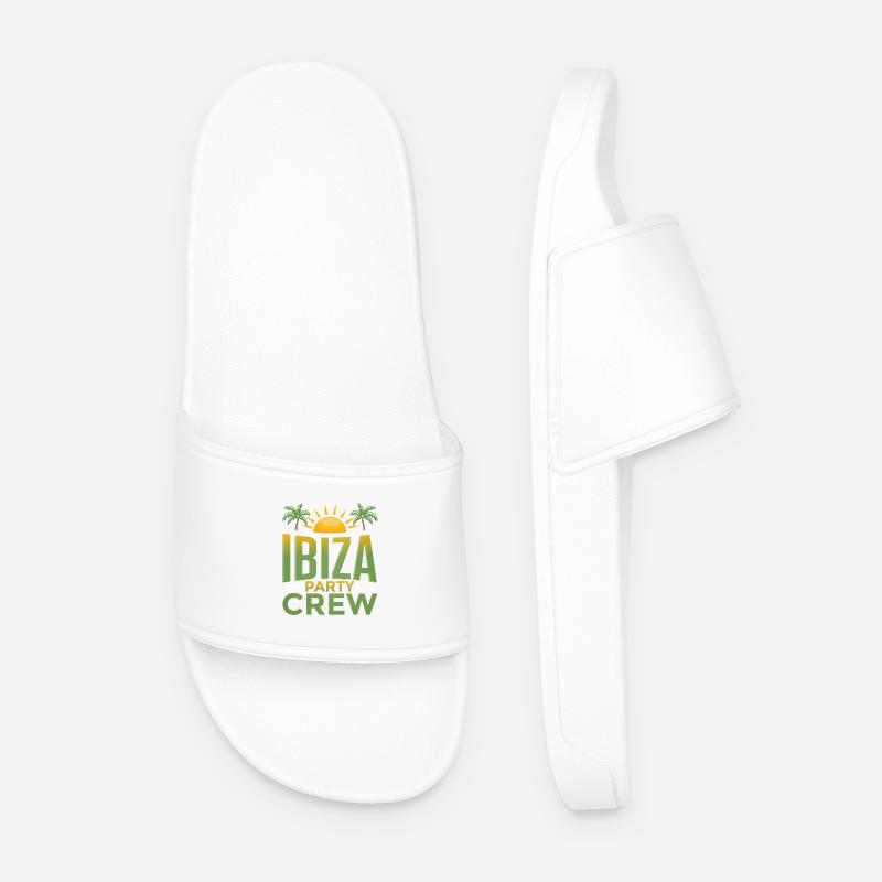 Ibiza Party Crew - Männer Badelatschen - Weiß