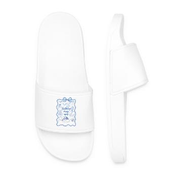 Birthday Cruise Holiday Ship Travel Groups - Men’s Pool Sliders - white - Front