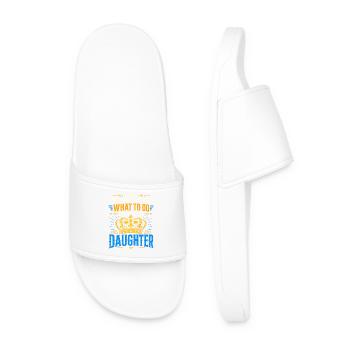 Tu ne peux pas me dire quoi faire, ma fille - Claquettes Homme - blanc - Devant