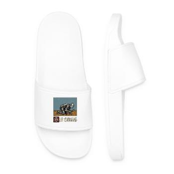 Sir Ching Searching Ren Faire Medieval - Men’s Pool Sliders - white - Front