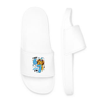  Ich War 6, Jetzt Bin Ich 7 Löwe 7. - Men’s Pool Sliders - white - Front