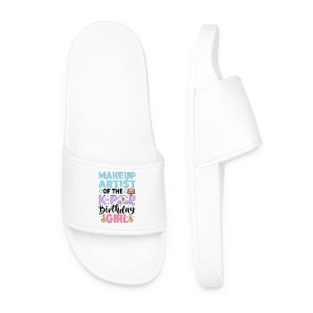 Makeup Artist Of The K Pop Birthday - Men’s Pool Sliders - white - Front
