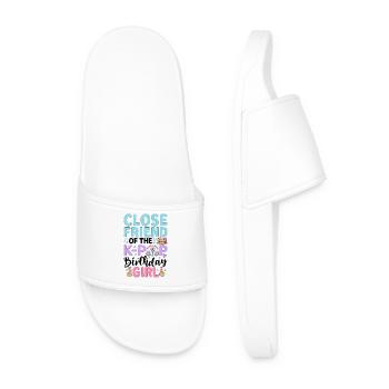 Close Friend Of The K-Pop Birthday Girl - Men’s Pool Sliders - white - Front