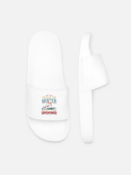 Water Strider Superpower - Men’s Pool Sliders - white