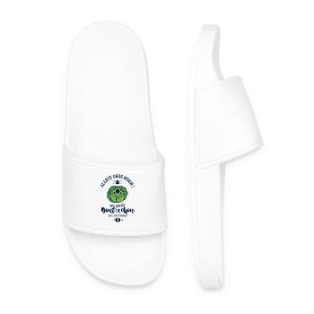 Annonce Grossesse Alerte Gros Bidon Chou - Claquettes Homme - blanc - Devant