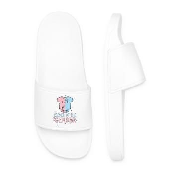Révélation de sexe : Gardien de la baby shower de genre - Claquettes Homme - blanc - Devant