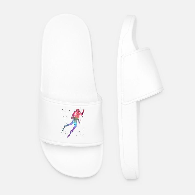 Plongée spatiale pour plongeurs Enfants - Claquettes Homme - blanc