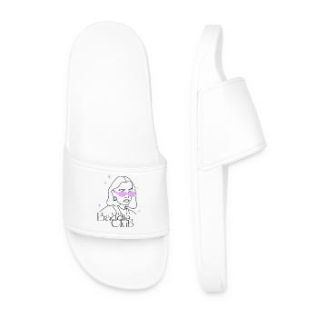Baddie Club - Men’s Pool Sliders - white - Front