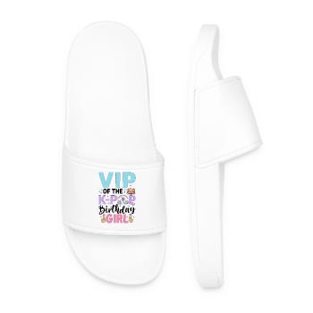 VIP Of The K-Pop Birthday Girl - Men’s Pool Sliders - white - Front