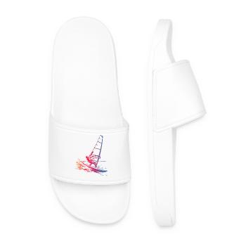 Vintage Windsurfen - Männer Badelatschen - Weiß - Vorne