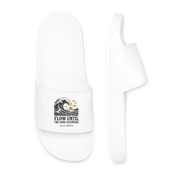 Ocean Flow - Men’s Pool Sliders - white - Front
