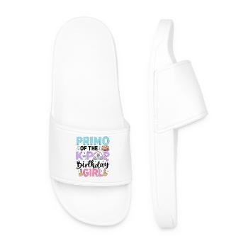 Primo of The K-Pop Birthday Girl - Men’s Pool Sliders - white - Front