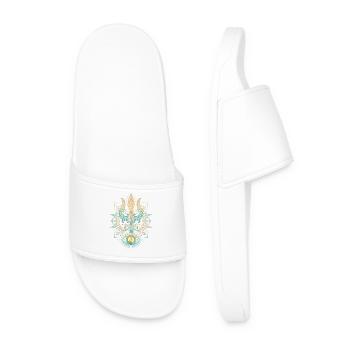 Hindu God Yogic Meditation - Men’s Pool Sliders - white - Front