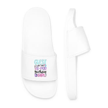 Guest of The K Pop Birthday Girl - Men’s Pool Sliders - white - Front