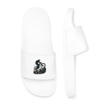 MTB Rocks Trials Biker Blitz Downhill Enduro Rock - Men’s Pool Sliders - white - Front