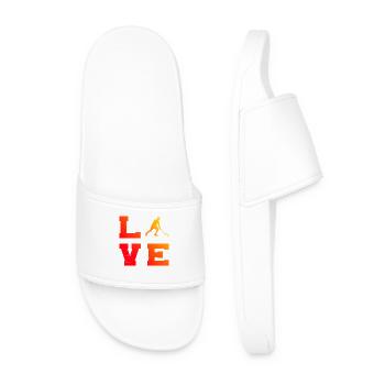 Idée cadeau pour un joueur de hockey avec floorball - Claquettes Homme - blanc - Devant